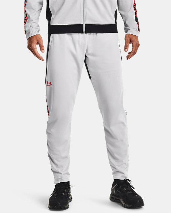 Men's UA Tricot Track Pants, Gray, pdpMainDesktop image number 0